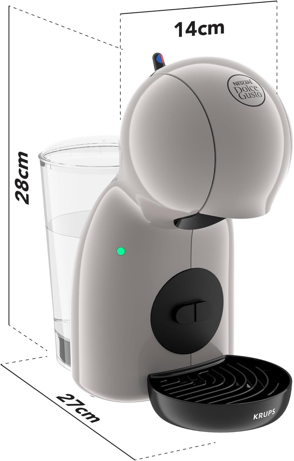 Machine à café à capsules Piccolo XS Taupe KP1A3A – Ultra Compacte