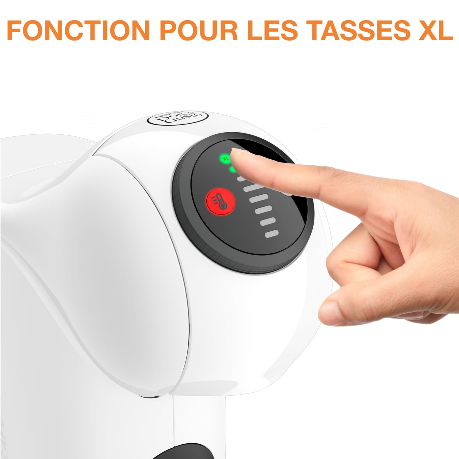 Machine à café à capsules Genio S Blanche KP243110 – Fonction XL