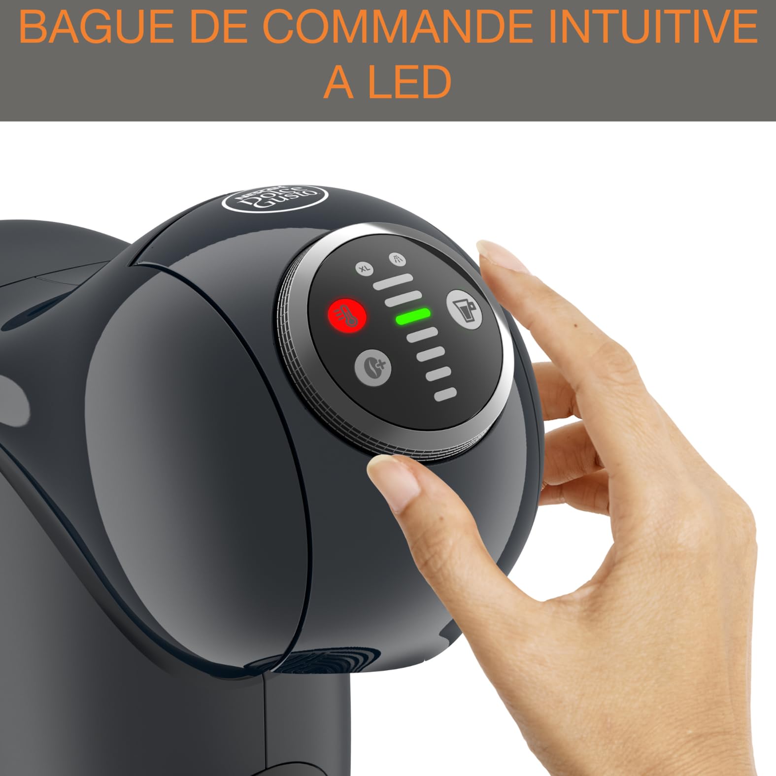 Machine à café à capsules Genio S Plus Gris KP340B10 – Températures Réglables