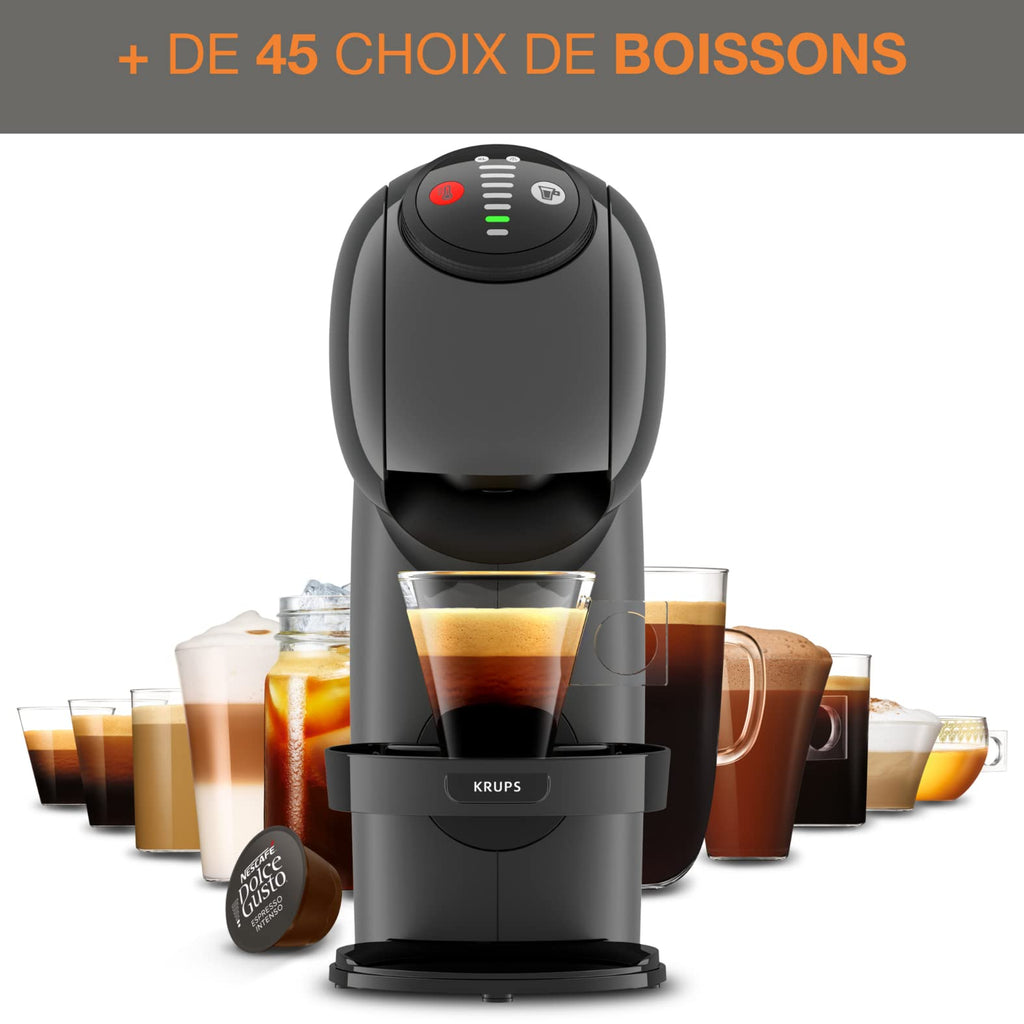Machine à café à capsules Genio S Anthracite KP243B10 – Taille XL Réglable