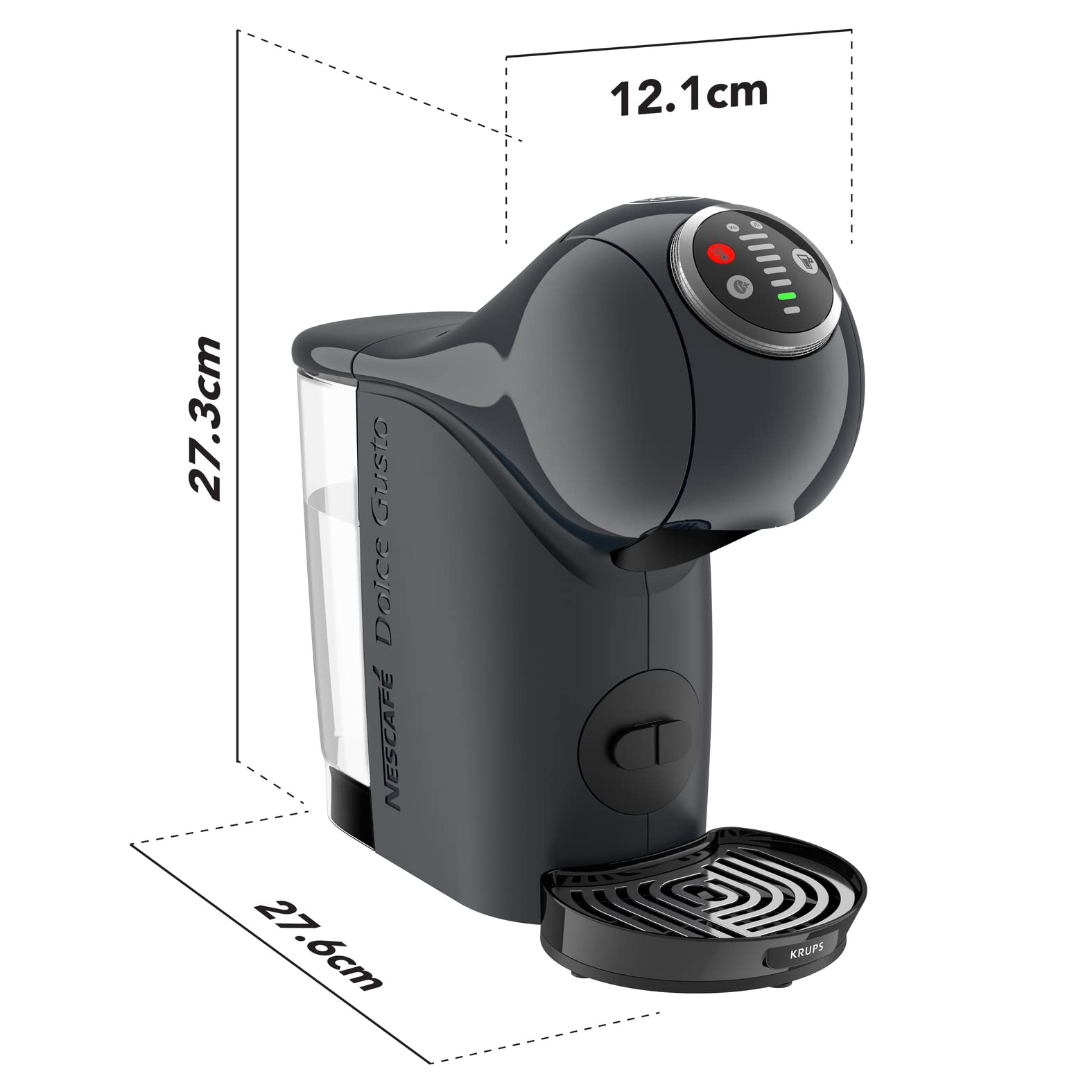 Machine à café à capsules Genio S Plus Gris KP340B10 – Températures Réglables