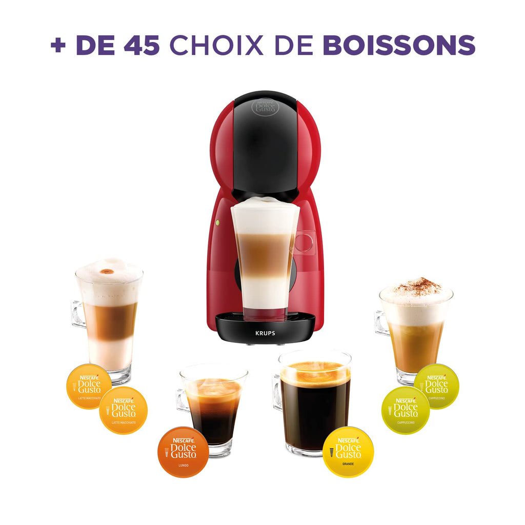 Machine à café à capsules Piccolo XS Rouge KP1A3510 – 15 Bars, Compacte