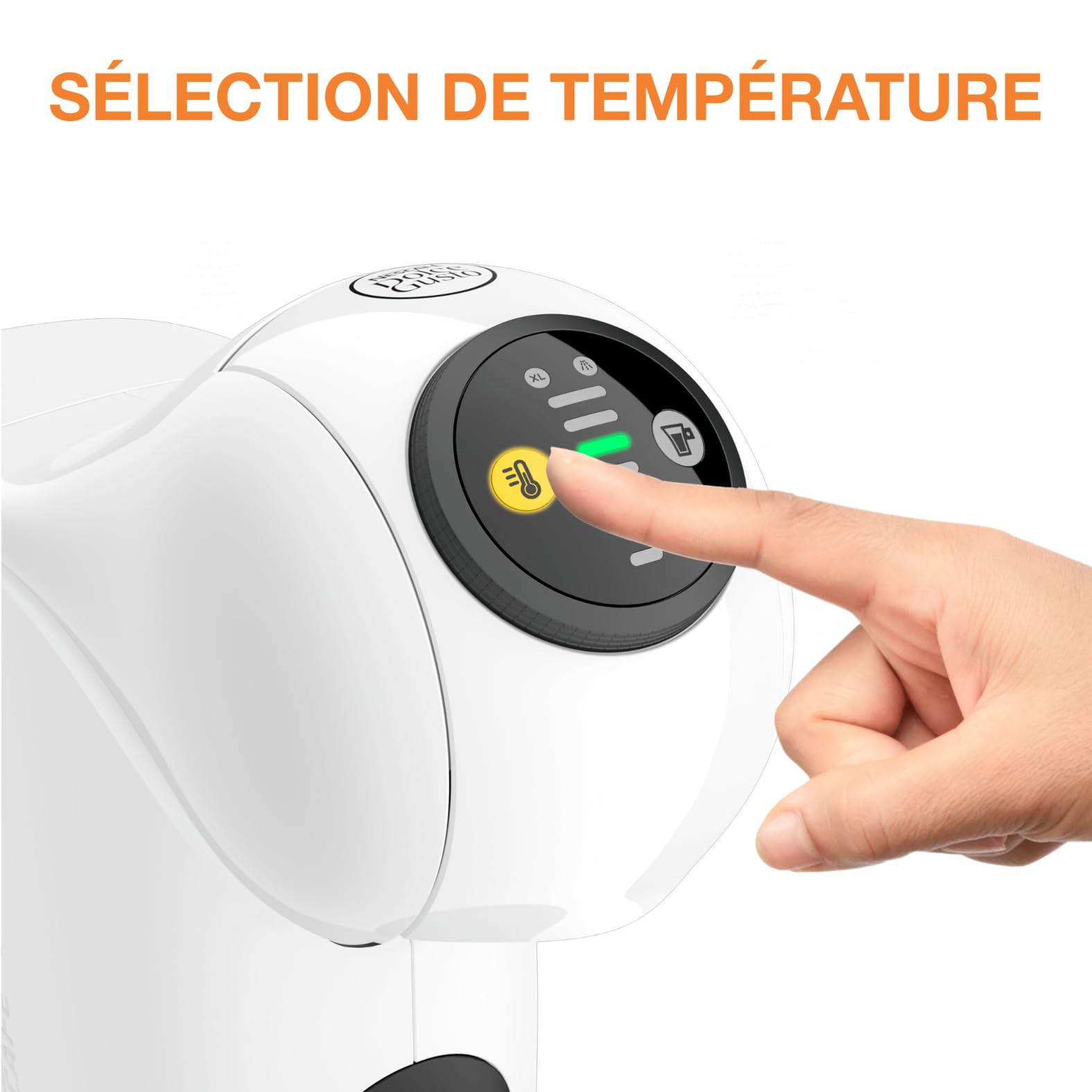 Machine à café à capsules Genio S Blanche KP243110 – Fonction XL