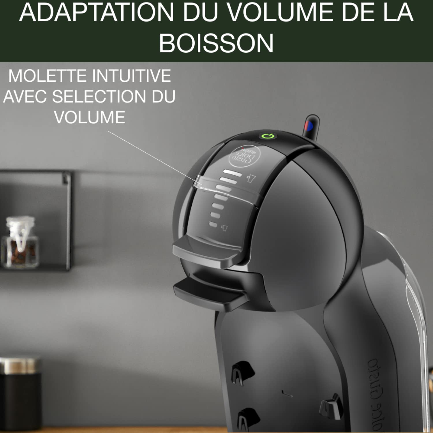 Machine à café à capsules Mini Me Noir/Anthracite KP123810 – 15 Bars
