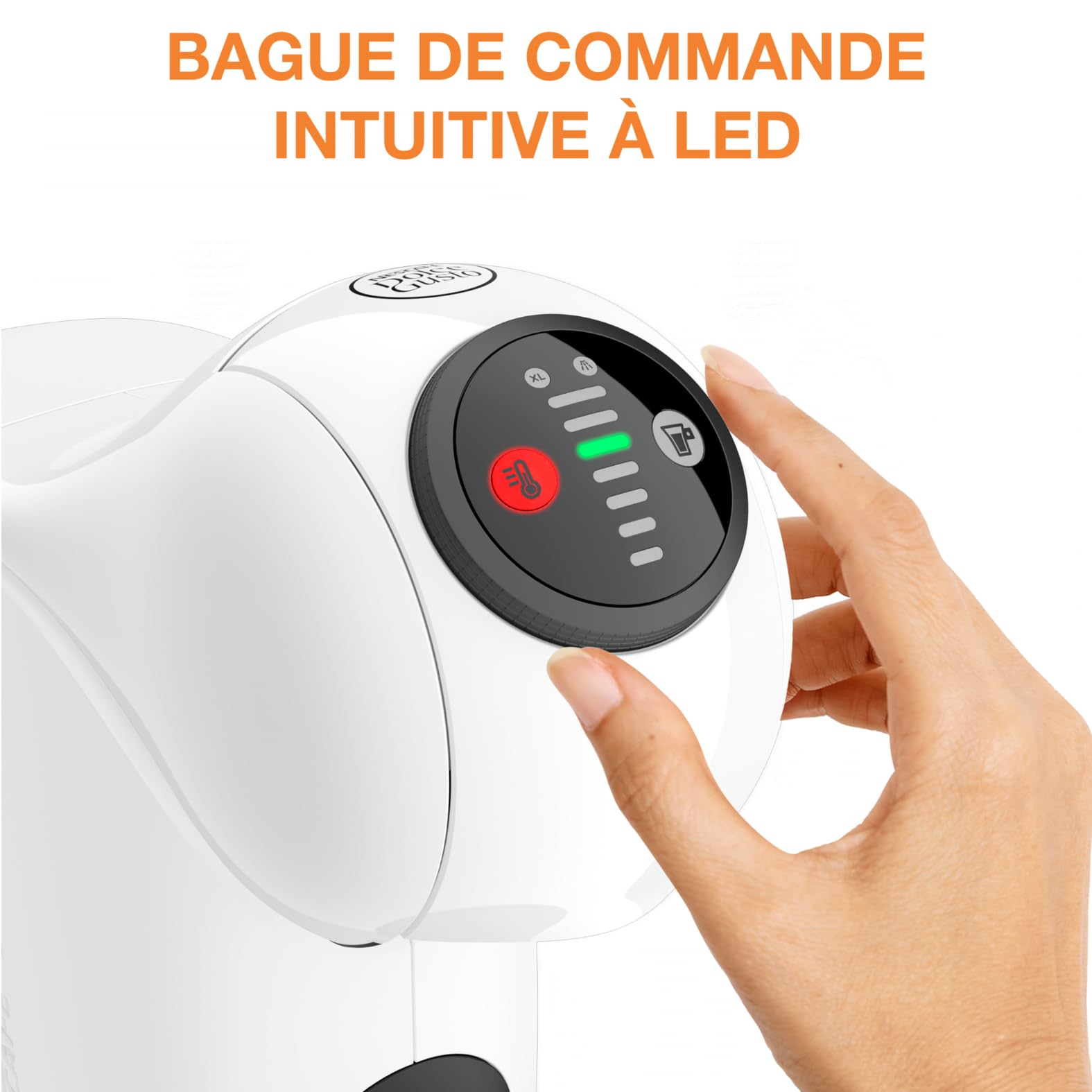 Machine à café à capsules Genio S Blanche KP243110 – Fonction XL