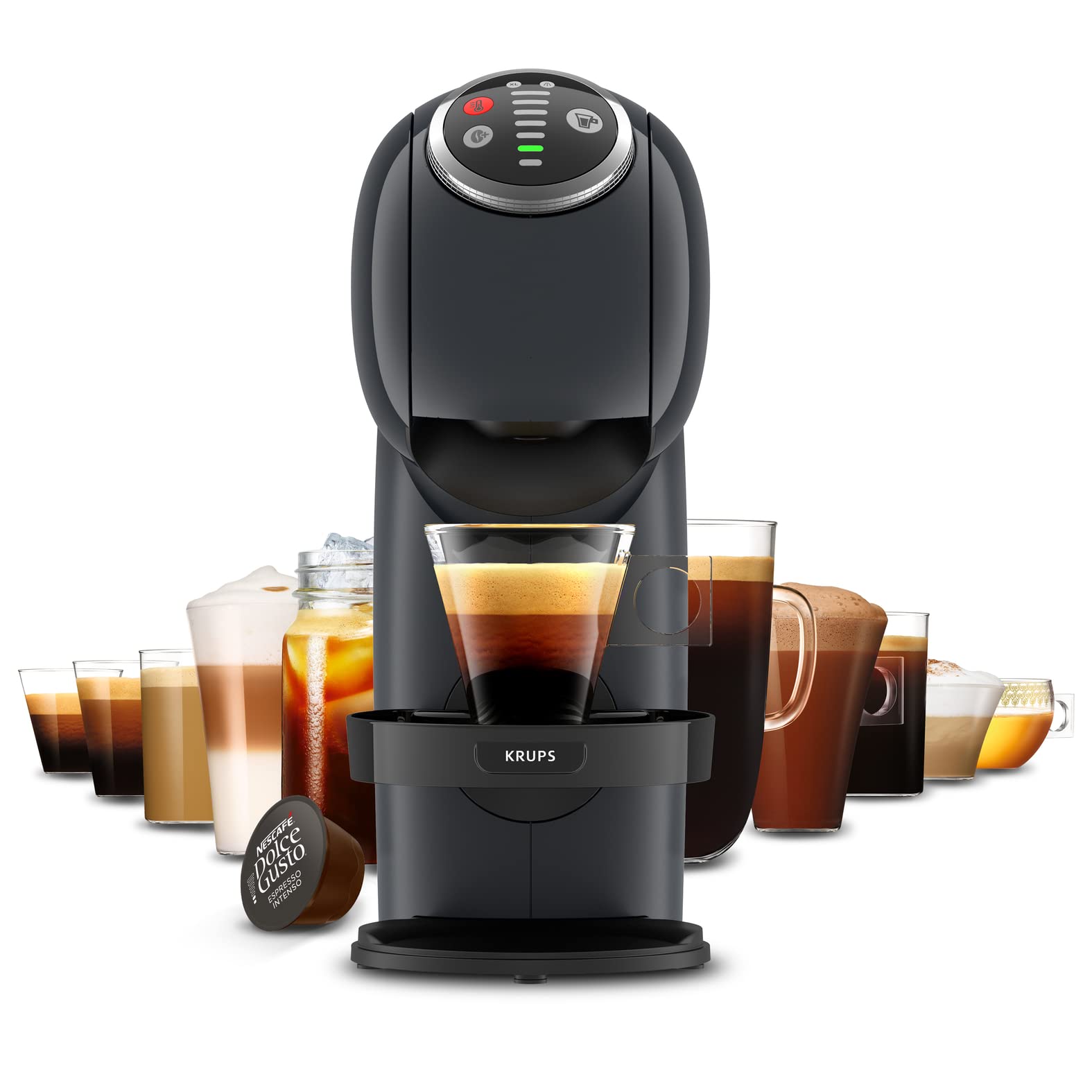 Machine à café à capsules Genio S Plus Gris KP340B10 – Températures Réglables