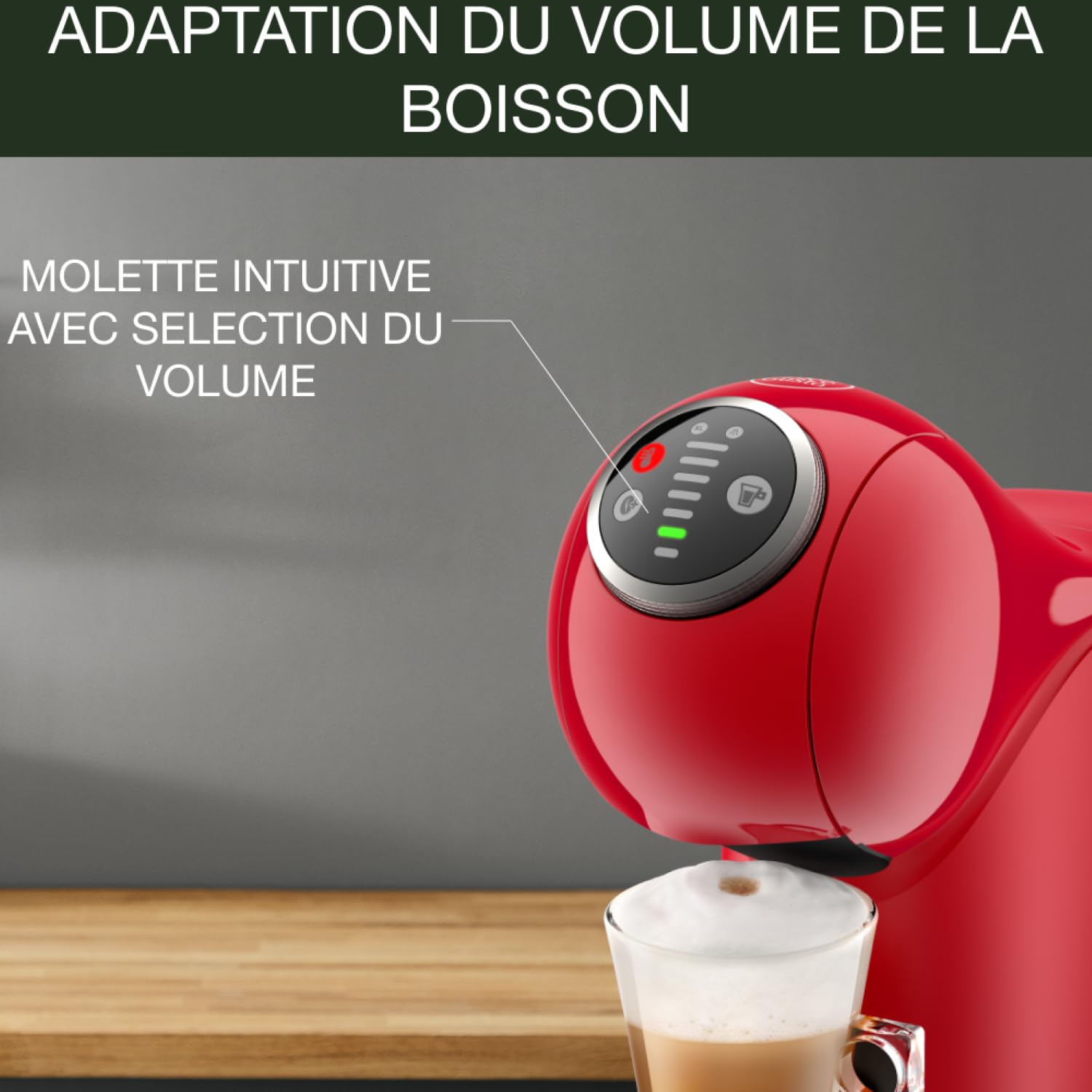 Machine à café à capsules Genio S Plus Rouge KP340510 – Programmable