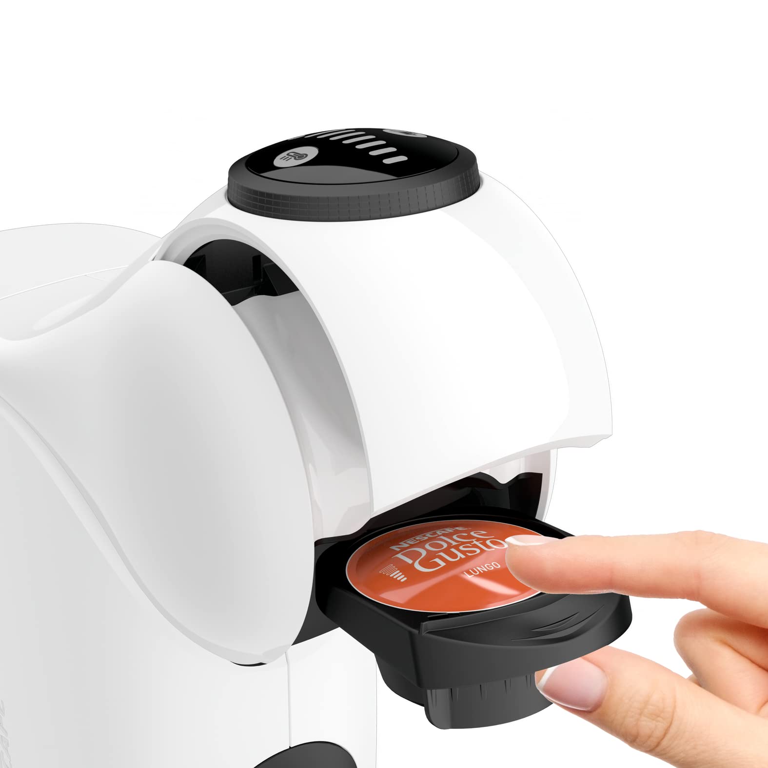 Machine à expresso à capsules Genio S Blanc – Automatique, Fonction XL