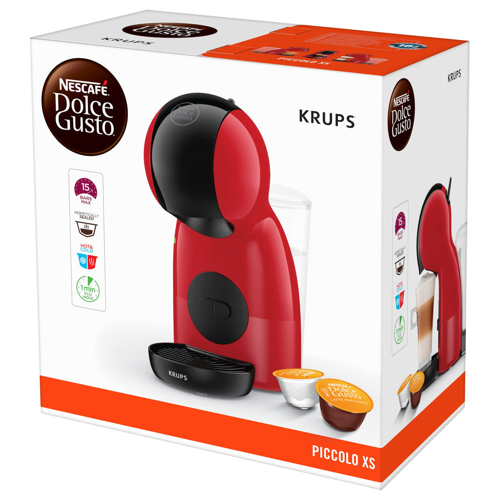 Machine à café à capsules Piccolo XS Rouge KP1A3510 – 15 Bars, Compacte