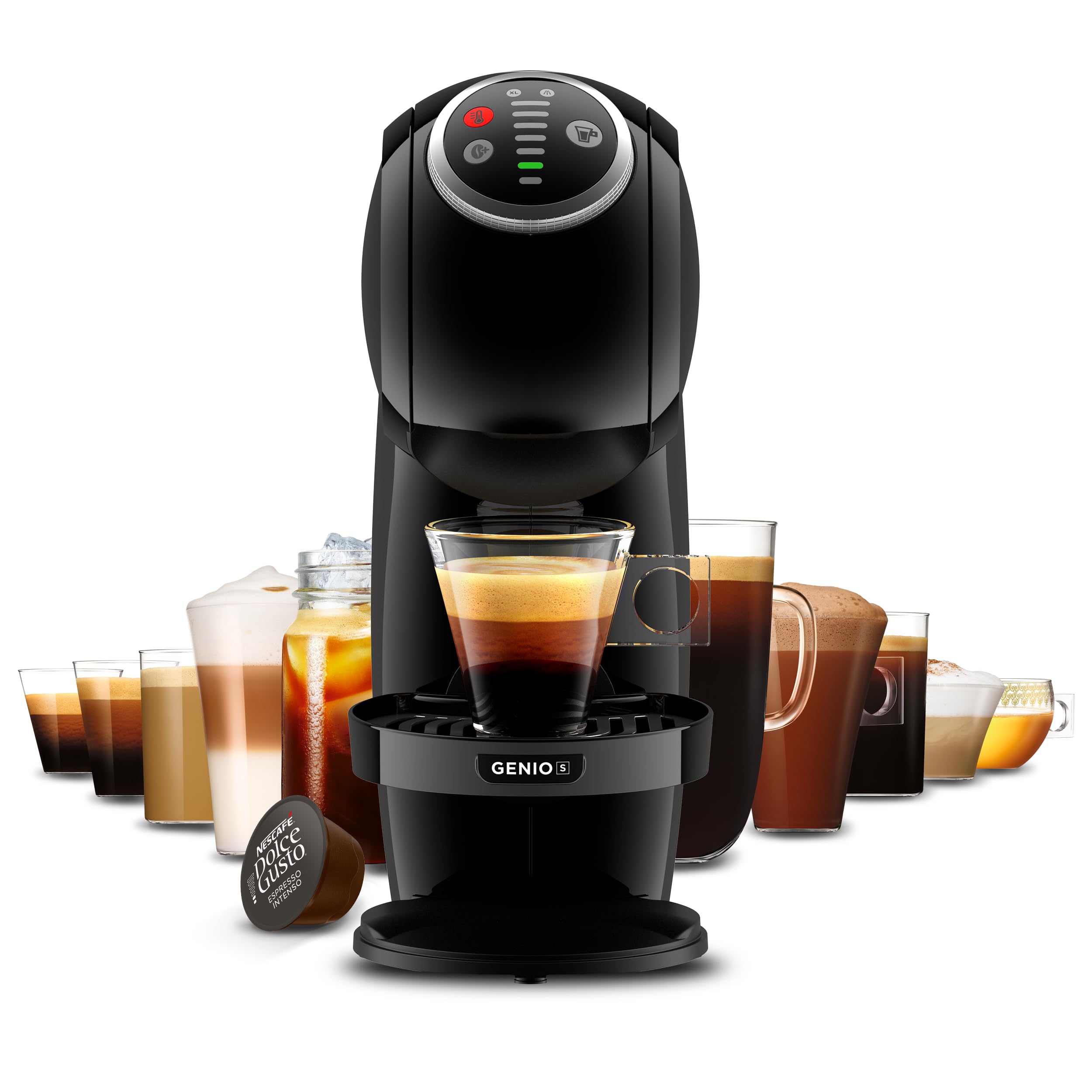 Machine à expresso semi-automatique Genio Plus Noir – 0,8 L