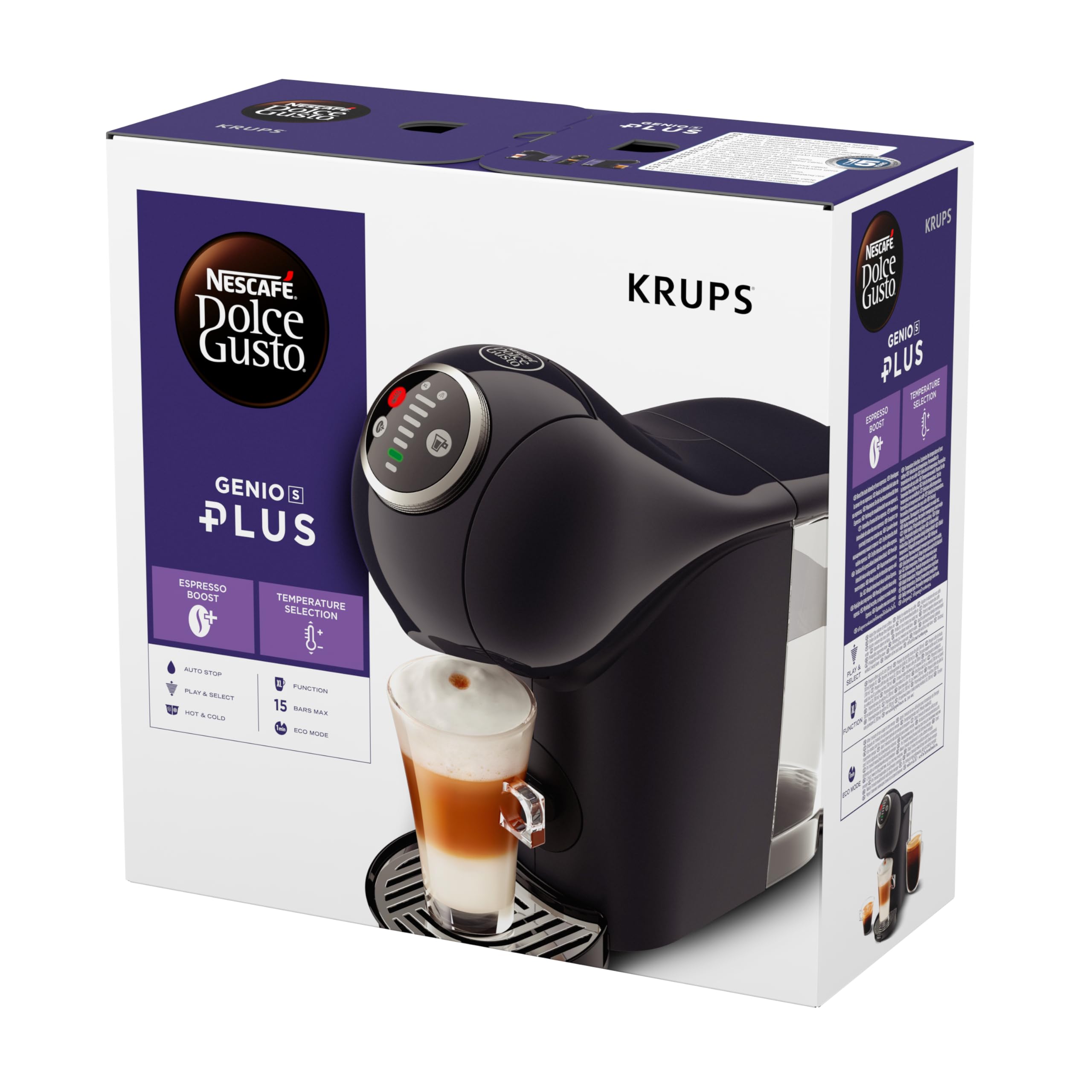 Machine à café à capsules Genio S Plus Rouge KP340510 – Programmable