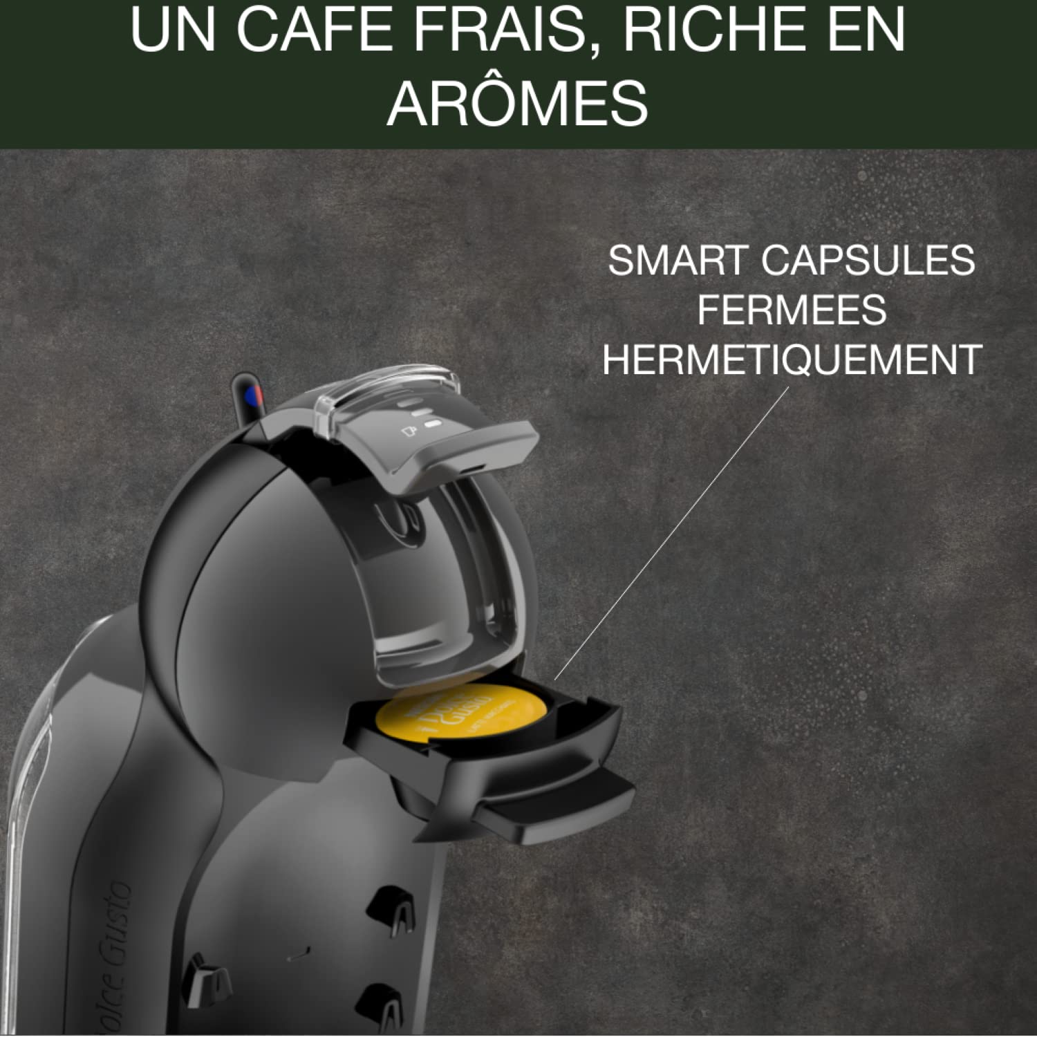 Machine à café à capsules Mini Me Noir/Anthracite KP123810 – 15 Bars