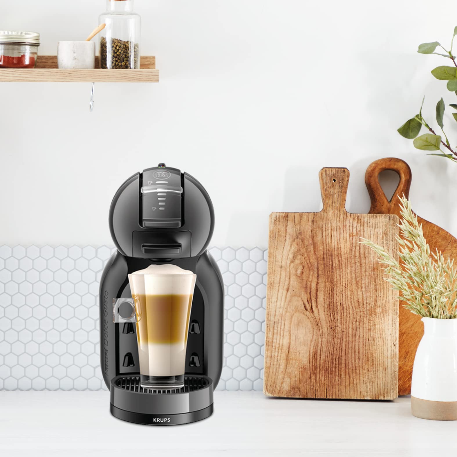 Machine à expresso à capsules Mini Me Anthracite – Automatique, Compacte