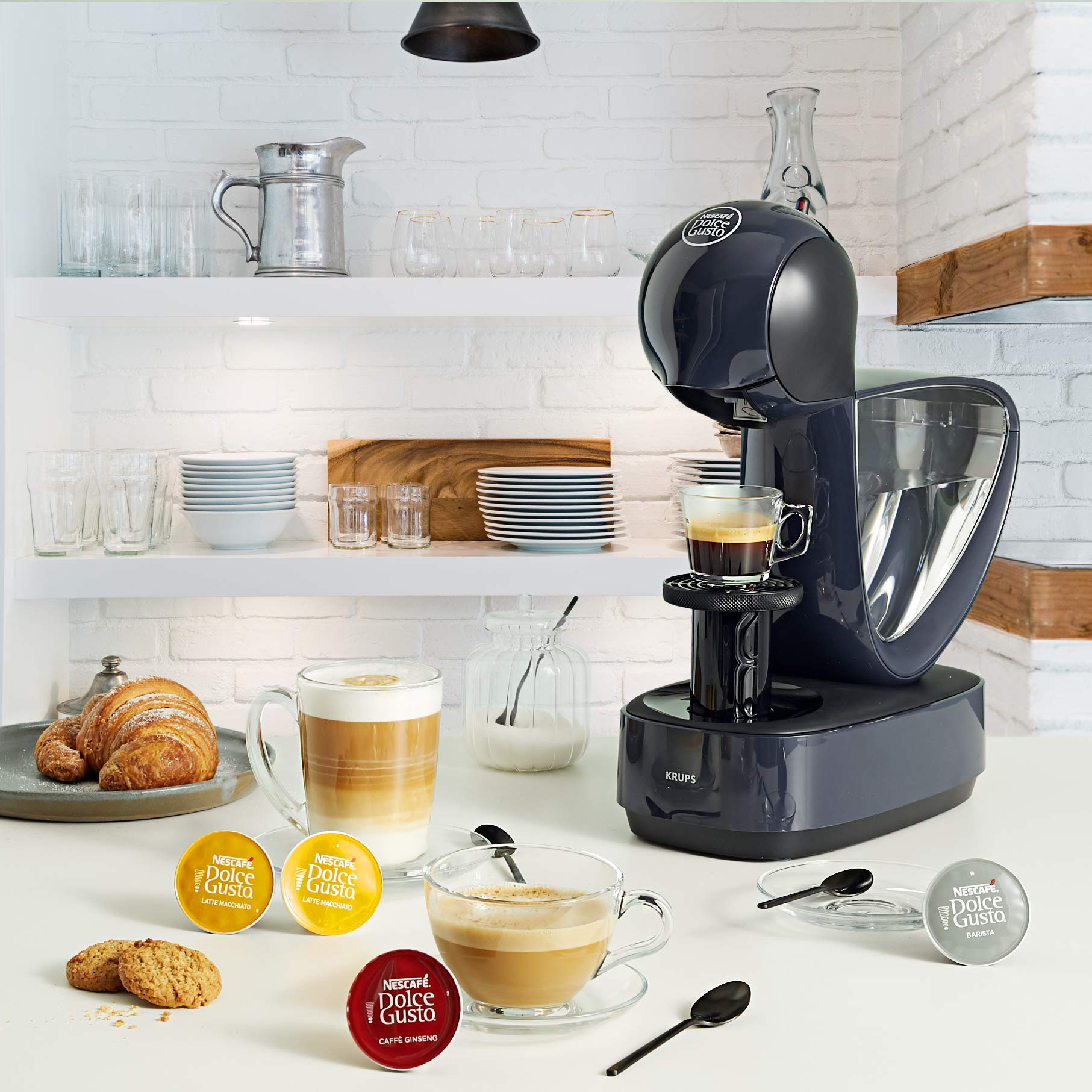 Machine à café à capsules Petit XS Noir KP1A3BKA – Design Ultra Compact