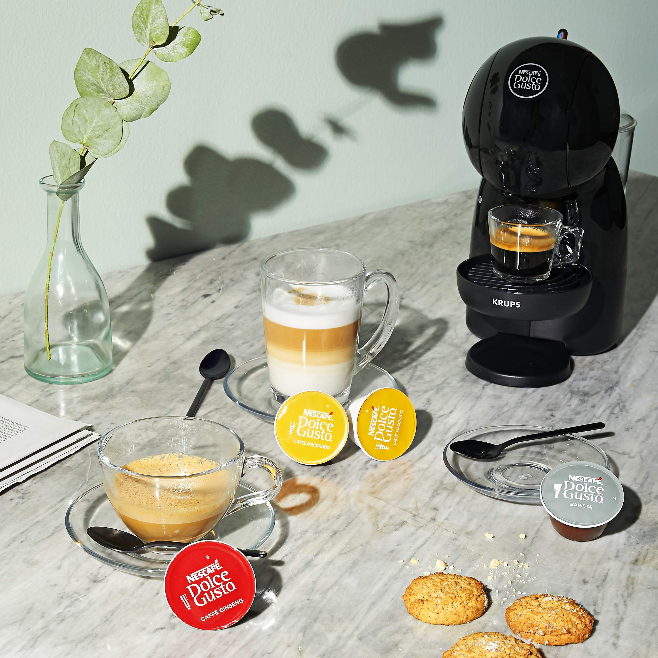 Machine à café à capsules Petit XS Noir KP1A3BKA – Design Ultra Compact
